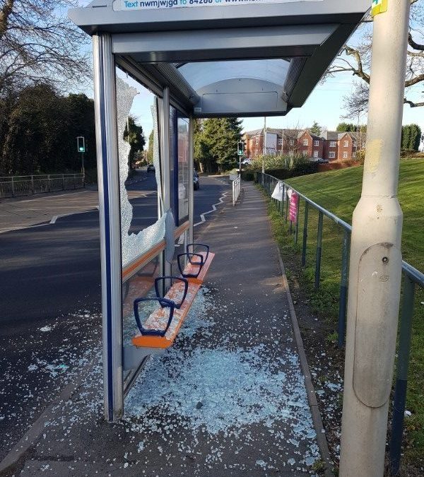 Beacon appeals for end to bus stop vandalism