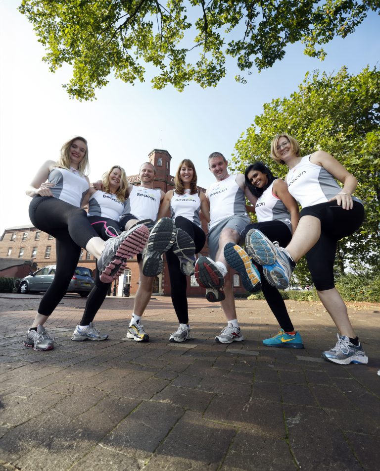 Part of the Beacon Team on a fundraising run.