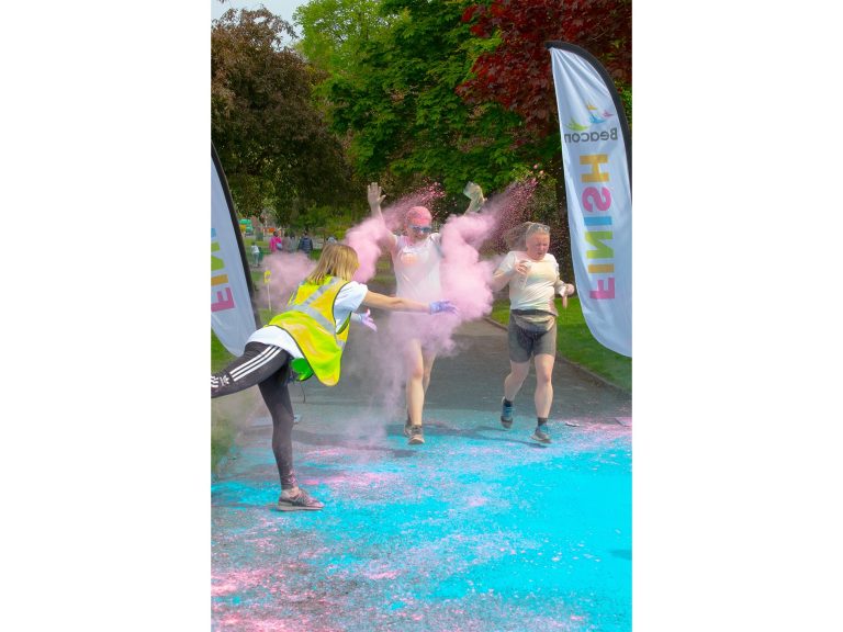 Participants in Beacon's fundraising Colour Run.