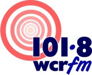 This is the WCR logo. It shows a red bulls eye and reads 101.8 WCR.fm