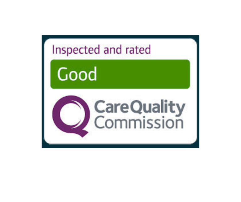 This is a logo which reads CQC rated good.