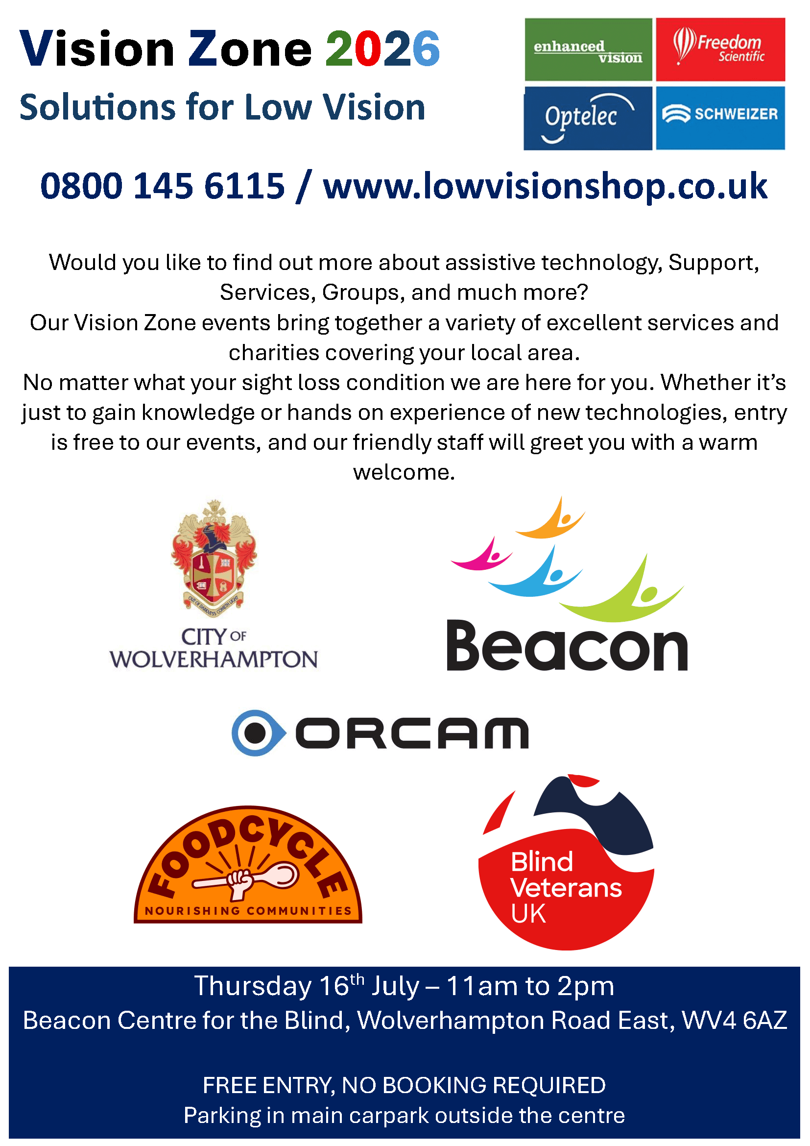 VISION ZONE WOLVERHAMPTON FLYER 2026